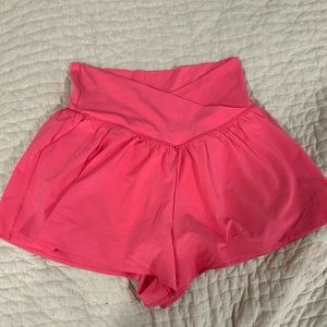 Pink flowy Aerie shorts